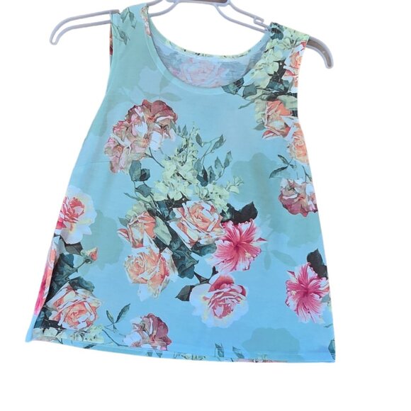 Kimono Floral Print Sheer Cardigan & matching Tank Top Set Women M cottagecore - Picture 3 of 6